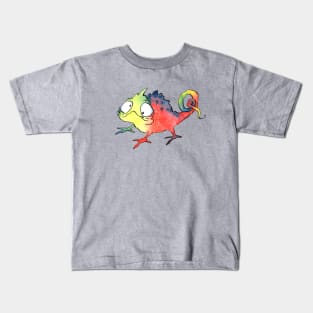 Rainbow Chameleon Kids T-Shirt